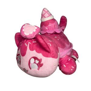 Aphmau MeeMeows Mystery 11” Strawberry Ice Cream Cat Pink Plush Toy Collectible